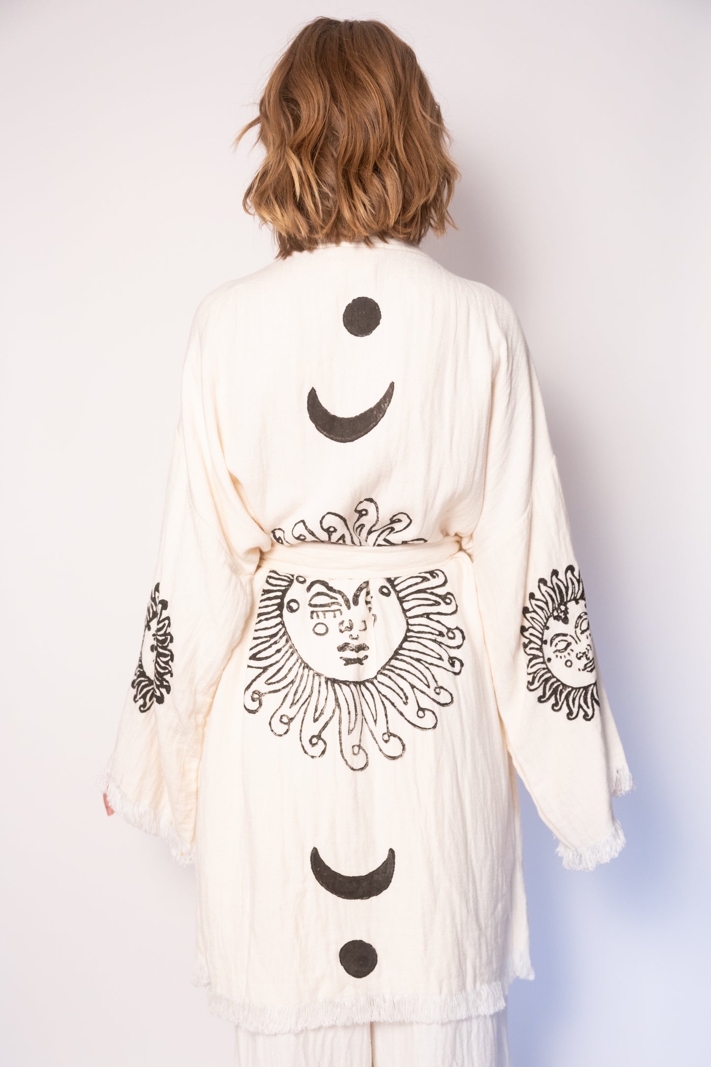 Sun Print Cotton Robe