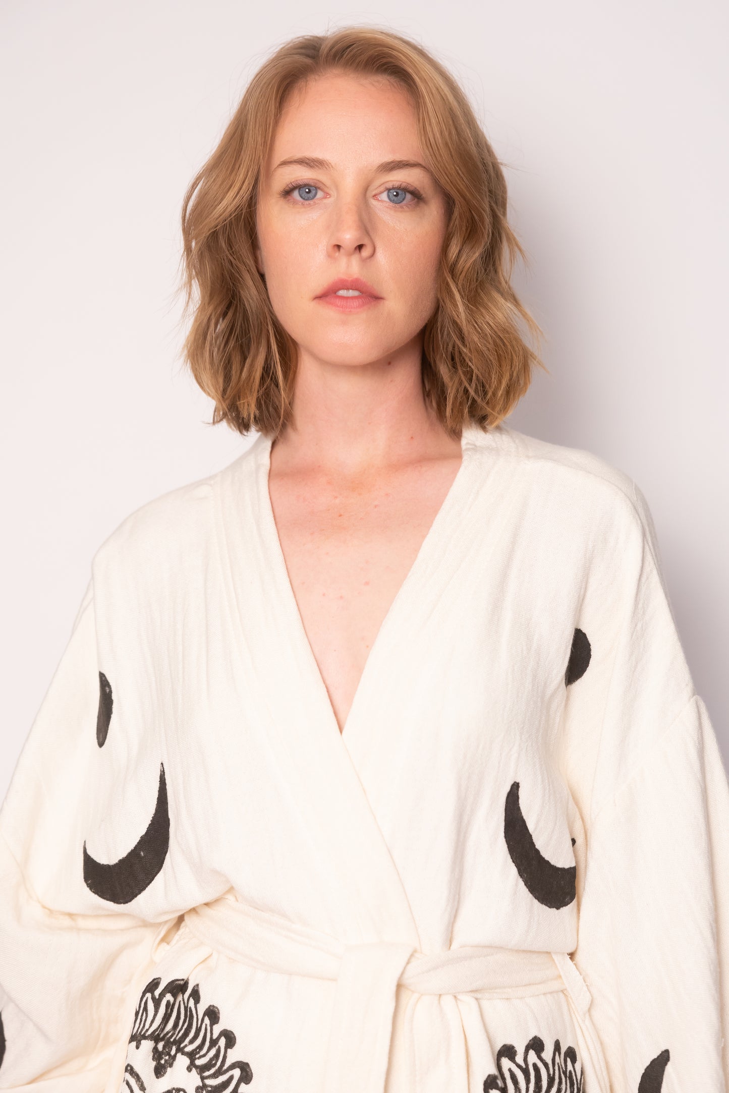 Sun Print Cotton Robe